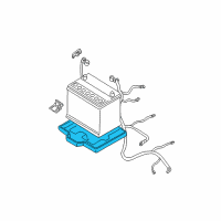 OEM 2001 Hyundai Santa Fe Tray Assembly-Battery Diagram - 37150-26200