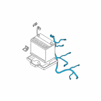 OEM 2003 Hyundai Santa Fe Cable Assembly-Battery Diagram - 37210-26002