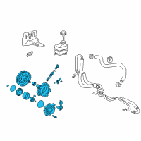 OEM 2004 Toyota Celica Power Steering Pump Diagram - 44310-20830