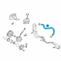 OEM 2003 Toyota Celica Reservoir Hose Diagram - 44348-20610