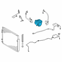OEM 2013 Toyota Highlander Compressor Assembly Diagram - 88370-48060