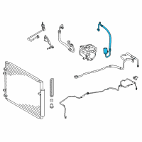 OEM 2012 Toyota Highlander Discharge Hose Diagram - 88703-48260