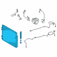 OEM 2012 Toyota Highlander Condenser Diagram - 88460-48111