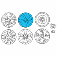 OEM 2015 Toyota Highlander Wheel, Alloy Diagram - 42611-0E180