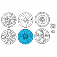 OEM 2019 Toyota Highlander Wheel, Alloy Diagram - 4260D-0E010