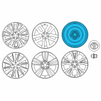 OEM 2016 Toyota Highlander Spare Wheel Diagram - 42611-0T031