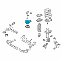 OEM 2006 Kia Rio Insulator Assembly-Strut Diagram - 546101G655