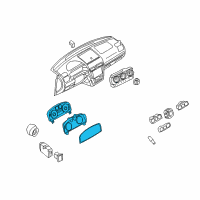 OEM 2007 Ford Fusion Cluster Assembly Diagram - 7E5Z-10849-B