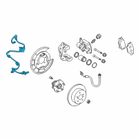 OEM 2008 Toyota RAV4 ABS Sensor Wire Diagram - 89545-42040