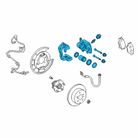 OEM 2013 Toyota RAV4 Caliper Assembly Diagram - 47850-42070