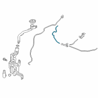 OEM 2010 Honda Insight Tube (430MM) Diagram - 76834-SFE-003