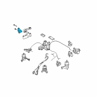 OEM 2008 Toyota Highlander Mount Bracket Stay Diagram - 12313-31030