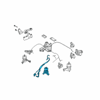 OEM 2008 Toyota Highlander Front Insulator Diagram - 12360-31041