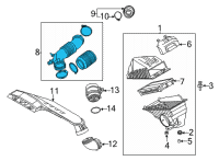 OEM 2022 Kia K5 Hose Assembly-Air Intake Diagram - 28130L1400