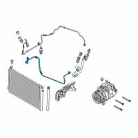 OEM BMW 335is Pressure Hose, Compressor-Condenser Diagram - 64-53-9-239-768