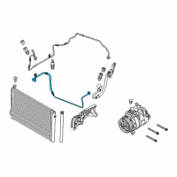 OEM 2010 BMW 335i xDrive Pressure Hose, Compressor-Condenser Diagram - 64-53-9-239-768