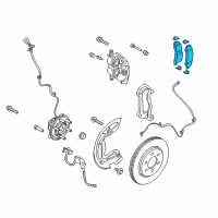 OEM 2020 Ford F-150 Front Pads Diagram - KL3Z-2001-A