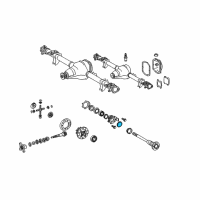 OEM 2005 Dodge Sprinter 2500 Seal-Rear Axle FLANGE Diagram - 5104566AA