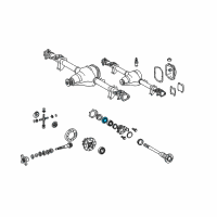 OEM Dodge Sprinter 2500 Lock-Hub Nut Diagram - 5139738AA