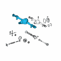 OEM 2005 Dodge Sprinter 2500 Axle-Service Rear Diagram - R5137591AB