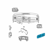 OEM Ram Dakota Air Conditioner And Heater Control Diagram - 55057078AB