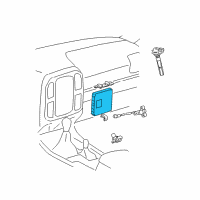 OEM 2001 Lexus LX470 Reman Engine Computer Diagram - 89666-60360-84