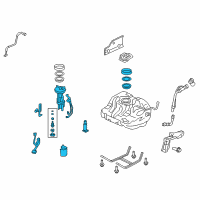 OEM 2011 Honda Civic Module Assembly, Fuel Pump Diagram - 17045-SNA-A31