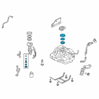 OEM 2010 Honda Civic Regulator Assembly, Pressure Diagram - 17052-SVB-A30