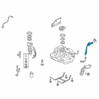 OEM Honda Civic Pipe, Fuel Filler Diagram - 17660-SNA-A02