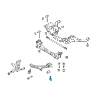 OEM 2010 Ford Mustang Lower Control Arm Rear Bolt Diagram - -W710141-S439