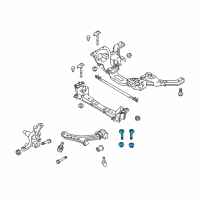 OEM 2014 Ford Mustang Lower Control Arm Cam Diagram - 4R3Z-3B236-AB