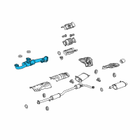 OEM 2008 Honda Accord Pipe A, Exhuast Diagram - 18210-TE1-A11