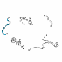 OEM 2001 Toyota Highlander Return Pipe Diagram - 44406-48081