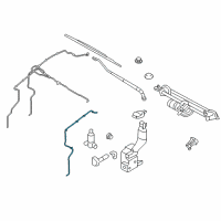 OEM 2012 Lincoln MKX Hose Diagram - 7T4Z-17A605-B