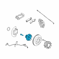 OEM 2011 GMC Sierra 2500 HD Front Hub Diagram - 84459700