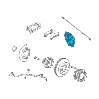 OEM 2013 GMC Sierra 3500 HD Caliper Diagram - 20872158