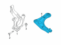 OEM 2021 Nissan Kicks Link Complete-Transverse, Lh Diagram - 54501-5RL1B