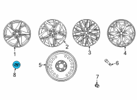 OEM Hyundai Elantra Wheel Hub Cap Assembly Diagram - 52960-L1200