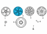OEM 2022 Hyundai Sonata Aluminium Wheel Assembly Diagram - 52910-L0210