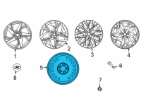 OEM 2017 Hyundai Sonata 16 Spare Rim Wheel Diagram - 52910-C2910