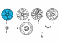 OEM Hyundai Sonata Aluminium Wheel Assembly Diagram - 52910-L0110