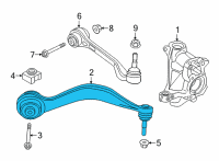 OEM 2022 BMW 330e xDrive TENSION STRUT WITH HYDRAULIC Diagram - 31-10-6-894-663