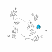 OEM 2009 Pontiac Vibe Mount, Trans Rear Diagram - 88975608