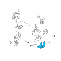 OEM Pontiac Vibe Transmission Mount Bracket Diagram - 88975623