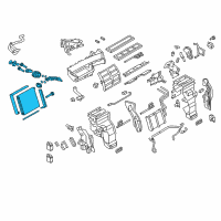 OEM Nissan EVAPOLATOR Assembly-Front Diagram - 27280-1LA0C