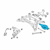 OEM Infiniti G25 Rear Lower Suspension Link Complete Diagram - 551B0-JL00A