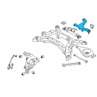 OEM Infiniti Q60 Rear Right Upper Suspension Arm Assembly Diagram - 55501-JL01A