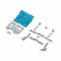 OEM Ram 1500 Pan-Rear Floor Diagram - 68276375AD