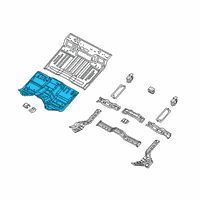 OEM Ram Pan-Front Floor Diagram - 68276709AB