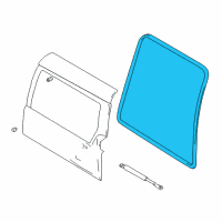 OEM 2004 Chevrolet Tracker Weatherstrip, Back Door Opening (On Esn) Diagram - 30021535